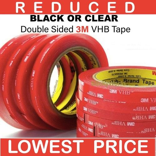 3M™ VHB™ DOUBLE SIDED TAPE HEAVY DUTY ADHESIVE STRONG STICKY MOUNTING ROLL
