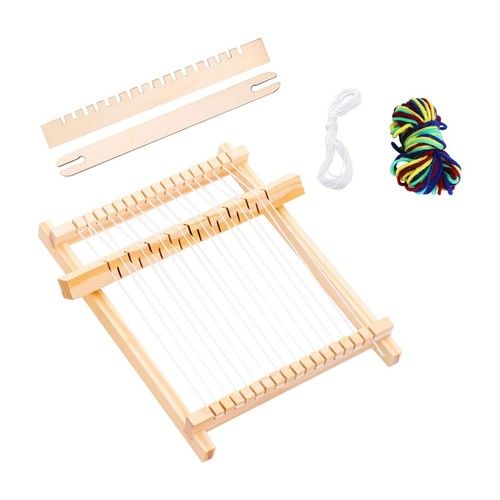 Weaving Looms Kit DIY Crafting with Comb Handmade 20.8cmx19.3cm Art Supplies