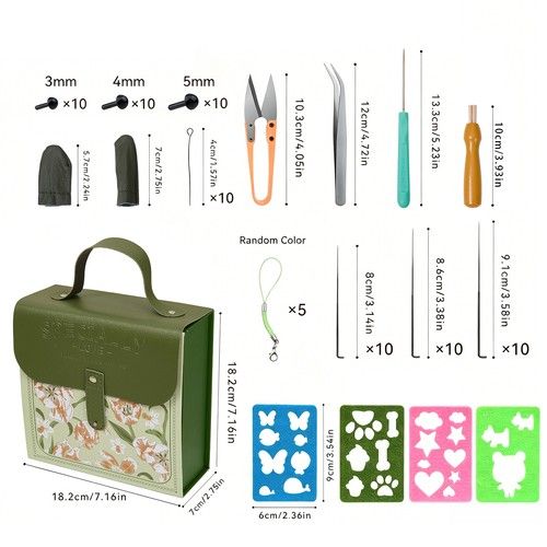 Needle Felting Starter Tool Kit Set Wool Felt 20 Colors Set for DIY Craft Gift