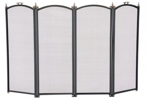 Fire Guard Screen Firescreen Fireplace Spark Cover Fine Mesh Protector Screen