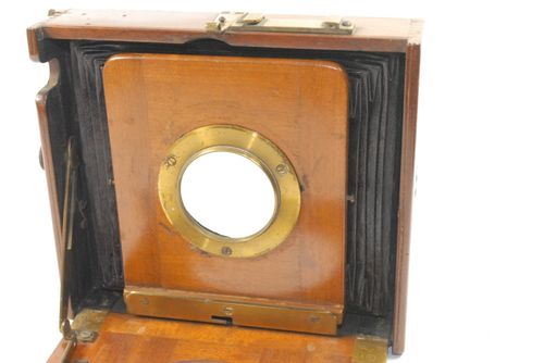 PRETTY Mahogany Brass Field Camera 4x5 inch, Very Compact, Focus Screen, NO LENS — image 6
