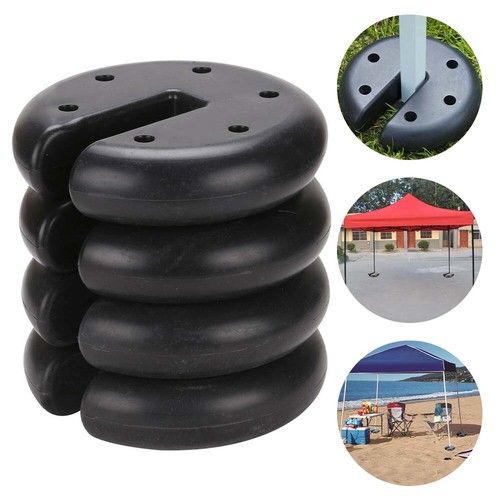 4x Outdoor Tent Leg Weights Anchor Stand Heavy Duty Gazebo Discs Base Windproof