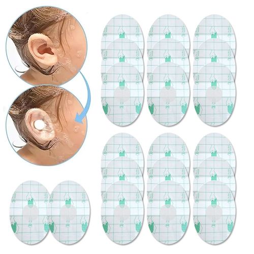 100PCS Plastic Waterproof Ear Protector Swimming Cover Caps Disposable Stickers — image 2