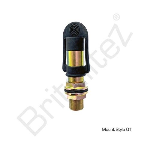 DIN MOUNT FOR FLASHING, ROTATING BEACON LIGHT, MOUNTING POLE, TRACTOR, AMBER