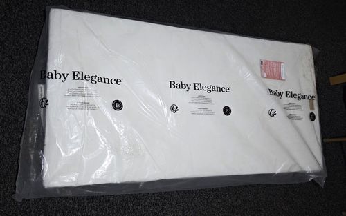 Baby Elegance White Cot Mattress 70 x 140cm Nursery Baby Theme — image 1