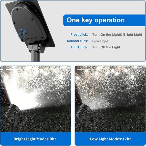 T-SUN Solar Powered Spot Lights LED Outdoor Wall Light Garden Landscape Lamps UK — image 3
