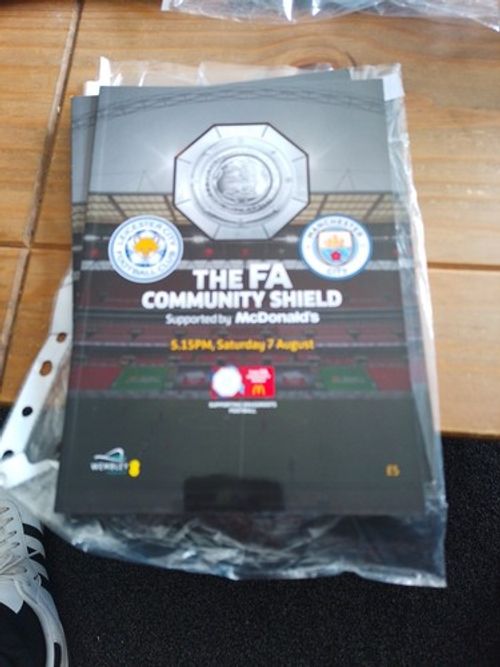  LEICESTER CITY v MANCHESTER CITY Community Shield 7th August 2021 New 