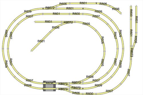 Hornby or Peco 00 Gauge Nickel Silver Layout for R8217 Trakmat - option 3 — image 1
