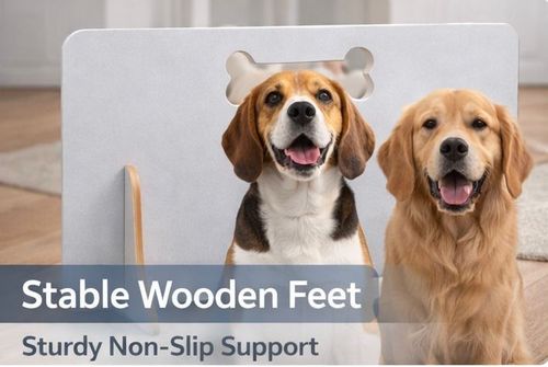 Freestanding Dog Stopper for Stairs & Doorways | No-Drill Pet Gate for Hallways — image 5