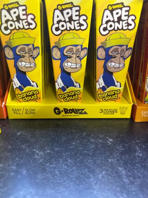 G rollz - 3 king size pre-rolled cones - squeeze filter tips - Ape Cones — image 7