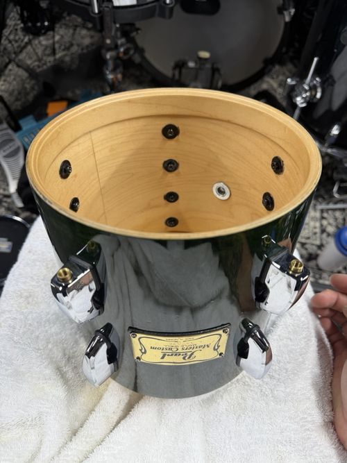 Pearl Masters Custom 8”/8” Tom Emerald Mist — image 7