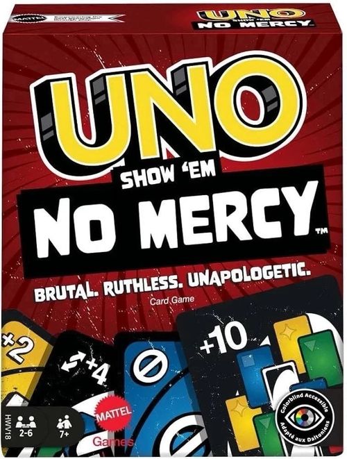 UNO SHOW EM NO MERCY CARD GAME FOR KIDS-ADULTS-FAMILY-PARTIES & TRAVEL GAME — image 1