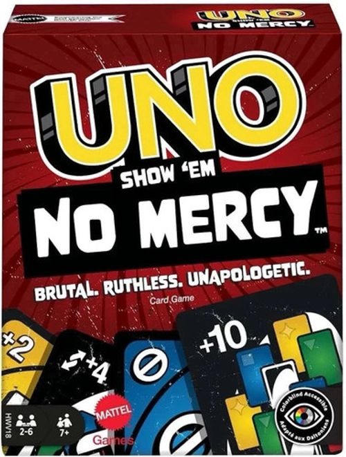 UNO SHOW EM NO MERCY CARD GAME FOR KIDS-ADULTS-FAMILY-PARTIES & TRAVEL GAME