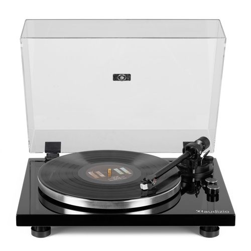 Premium Vinyl Record Player Turntable with Bluetooth In Out Piano Black - Toledo — image 10