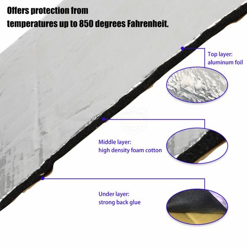 Motorcycle Fairing Professional 2PCS Heat Shield Self Adhesive Sheet Protector — image 5