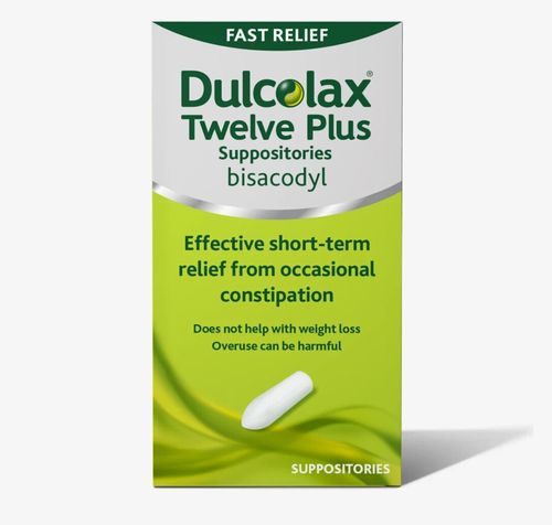 Dulcolax Suppositories Adult 10mg - Constipation Relief - 12 Suppositories — image 1