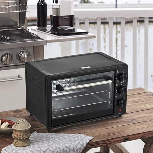22L Electric Mini Oven Stove Grill Toaster Pizza Stove Thermometer Timer Cooker