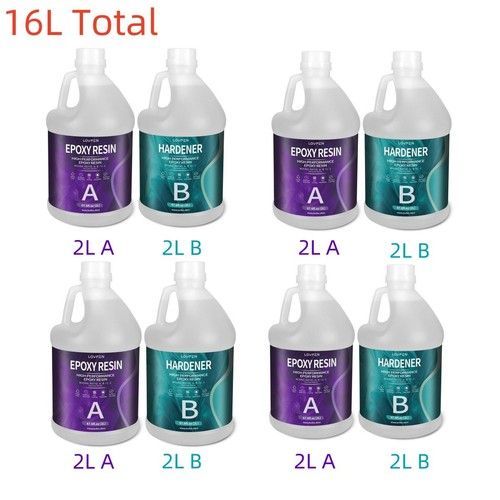1:1 Ratio - Clear Epoxy Resin - Bulk 300ML 1L 4L 8L 16L 32L - High Gloss AB Glue