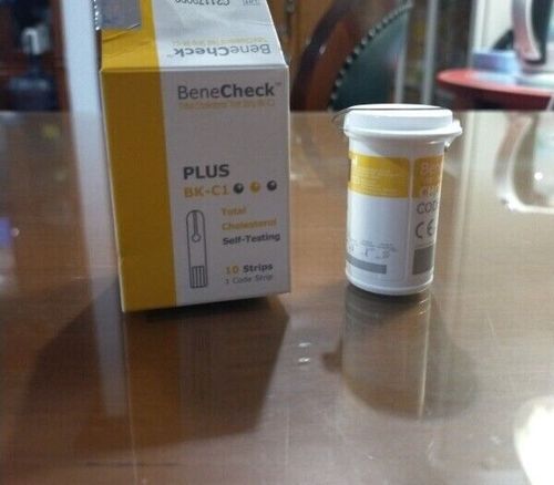 BENECHECK CHOLESTEROL Blood Test Strips - 1 Box @10pcs (EXP 04/2027) — image 3