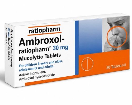 AMBROXOL Ratiopharm 30mg Cough Remover 20 tablets x 4