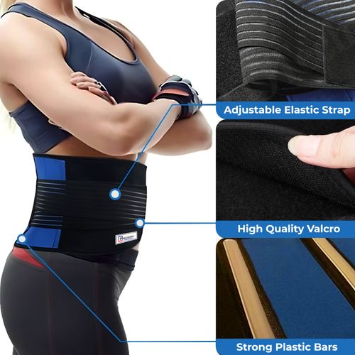 Adjustable Neoprene Double Pull Lumbar Support Lower Back Belt Brace Pain Relief — image 9