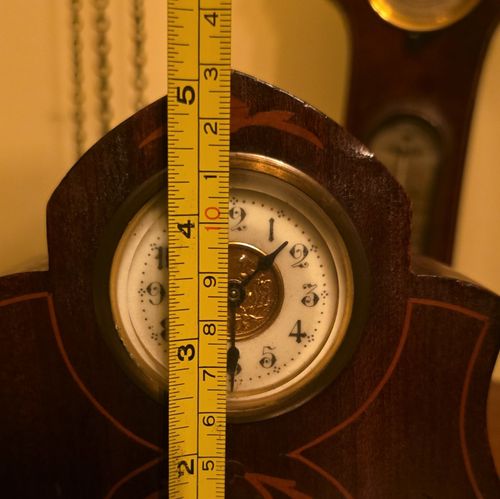 Antique Victorian Small Mechanical Clock In Working Condition  — image 6