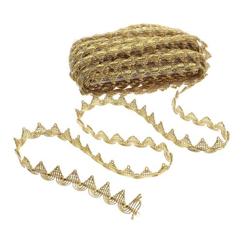 Elegant Gold Braid Lace Trim for Bridal Gown and Stage Costume Embellishment — image 5