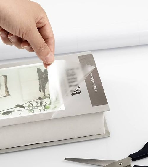 Clear Gloss Transparent Sticky Back Plastic Self Adhesive Vinyl Film Roll Sheet — image 3