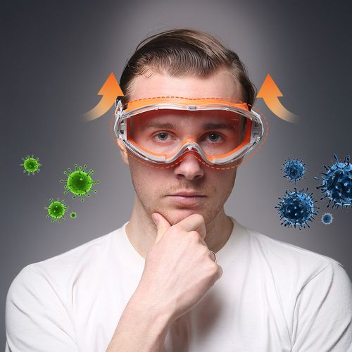Safety Goggles Lab Work Eye Protective Lens Anti-Fog Science Lab Eye Protection — image 4