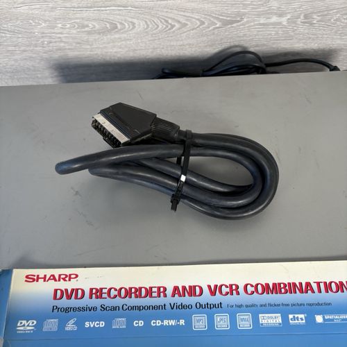 Sharp DV-RW260H VHS Player DVD Recorder VCR Combo Combi with No Remote Silver — image 5