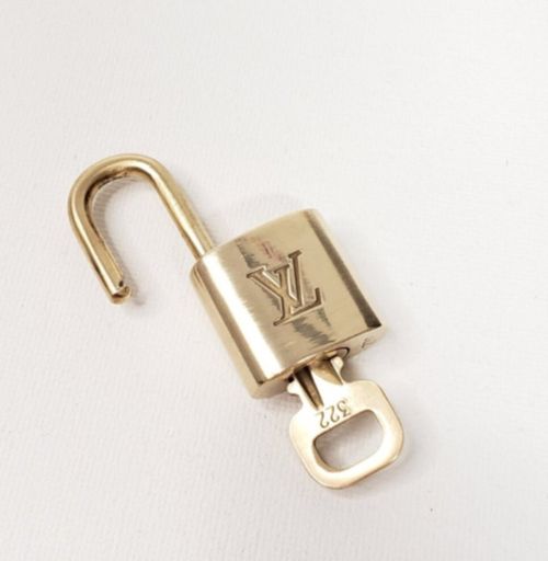 Authentic Louis Vuitton Gold Lock and Key Excellent Shiny — image 10