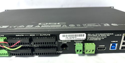 1 X QSC Q-SYS CORE 110f MEDIA PROCESSOR, PRE-OWNED  DA/186 — image 6