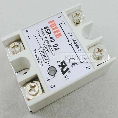 SSR-40DA Solid State Relay 40A Output AC 24-380V & Input DC 3-32V New