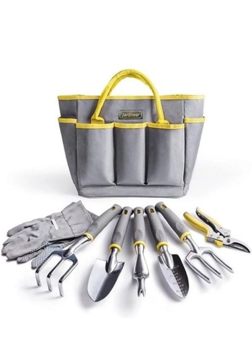 Jardineer 8pc Heavy Duty Stainless Steel Garden Tool Set  With Storage Bag
