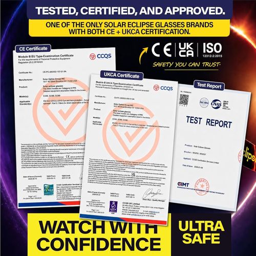 exclipse Solar Eclipse Safety Glasses - ISO Certified, 10 Pack — image 3