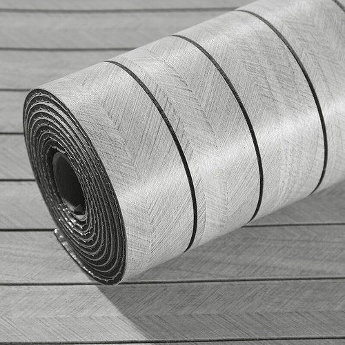15M 3D Wood Grain Panel Effect Wallpaper Stick Self Adhesive Wood Slat Wallpaper
