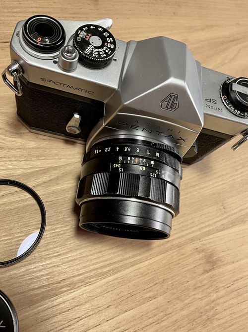  Pentax Spotmatic SP SLR Camera Super Takumar f/1.4 50mm Lens Asahi Pentax — image 5