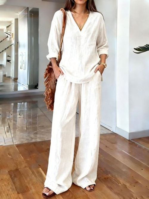 Womens Long Sleeve Plain Lounge Wear Comfy Casual Two Piece Ladies Tracksuit Set