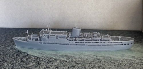 1:1200 Scale 3D Resin Printed Model SS Uganda, Falklands War Hospital Ship