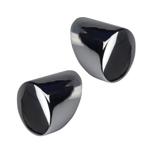 Forge Handrail End Caps–Pair (Chrome, Black, Brushed Nickel, Antique Brass)
