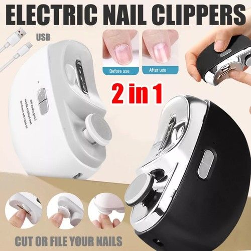 Electric Toe Nail Clippers For Thick Nails Nail Trimmer Cutter USB Rechargeable