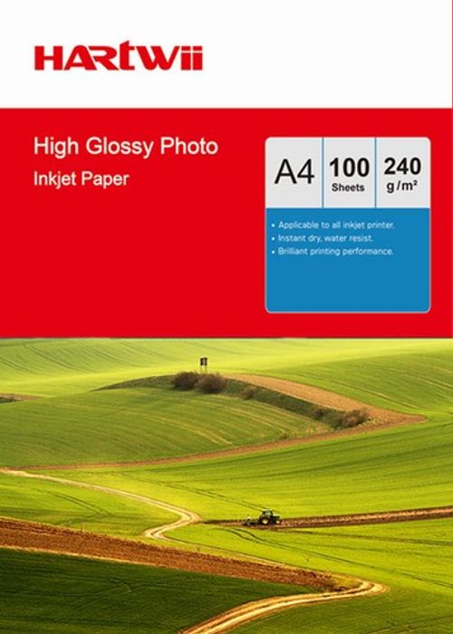 100 Sheets A4 230Gsm High Glossy Photo Paper For Inkjet Paper Printing Hartwii