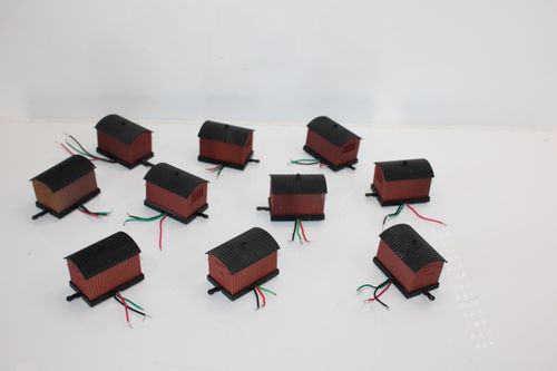 10 x Hornby OO Gauge R8014 Working Point / Turnout Motors With R8015 Housings — image 3