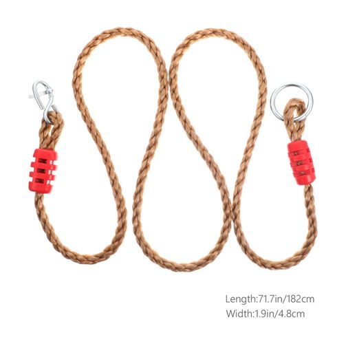 2Pcs Swing Rope Kit with Adjustable Nylon for Tree and Porch Swings — image 9