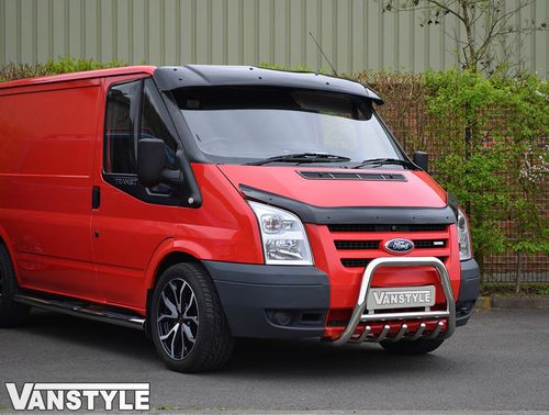 FOR FORD TRANSIT MK7 07-13 BLACK SOLID SUNVISOR SUN VISOR WIND DEFLECTOR TOURNEO — image 7