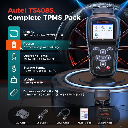 Autel MaxiTPMS TS408S Tire Pressure Sensor Program TPMS Relearn Diagnostic Tool — image 7