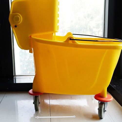 5Pcs Durable Plastic Mop Bucket Pole for Home Use Silver Mop Cleaning Tool — image 3