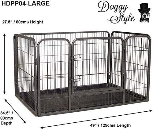 Heavy Duty Puppy Dog Play Pen Whelping Box 4 x SIZES with FLOOR Indoor / Outdoor — image 9