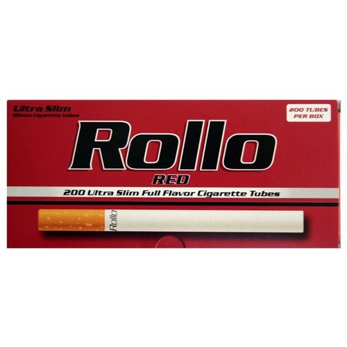 5*200=1000 ROLLO RED ULTRA SLIM 6.5mm EMPTY CIGARETTE TUBES NEW PRODUCT ! ! — image 1