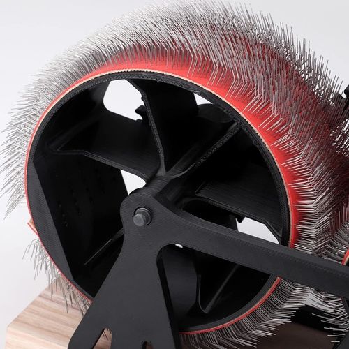 Drum Carder Wooden Frame Craft Wool Drum Carding Machine Wool Felt-Making Tool — image 9